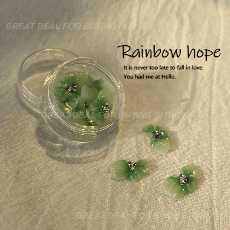 Dodaj jasne kolory Akcesoria do pielęgnacji paznokci Niełatwo uszkodzone Akcesoria Stylowe wykonane z żywicy w połączeniu z diamentami