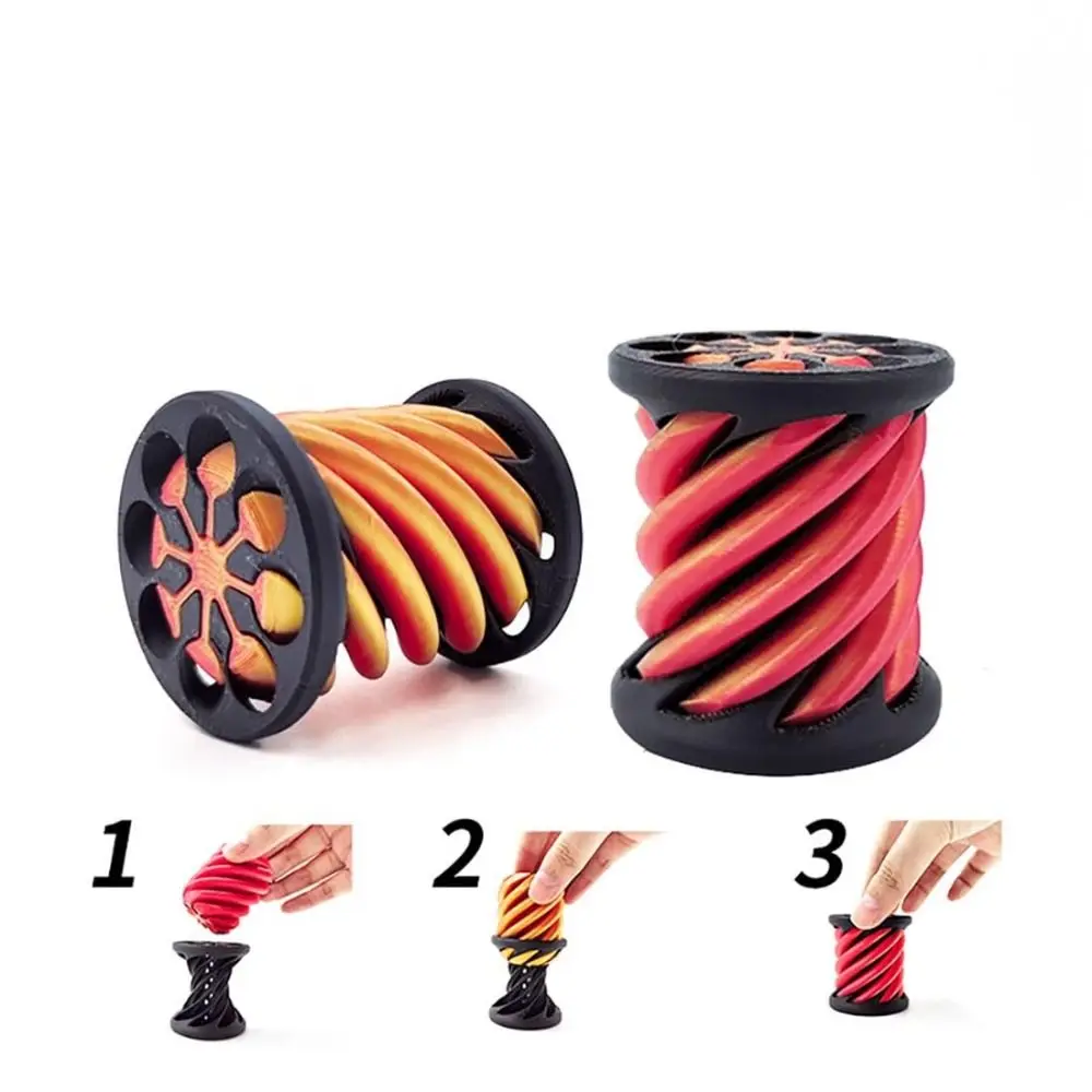 Intelligence for Kids Development Spiral Cone Fidget Toy Math Games Decorative Ornaments 3D Printed Spiral Cone Toy Impossible