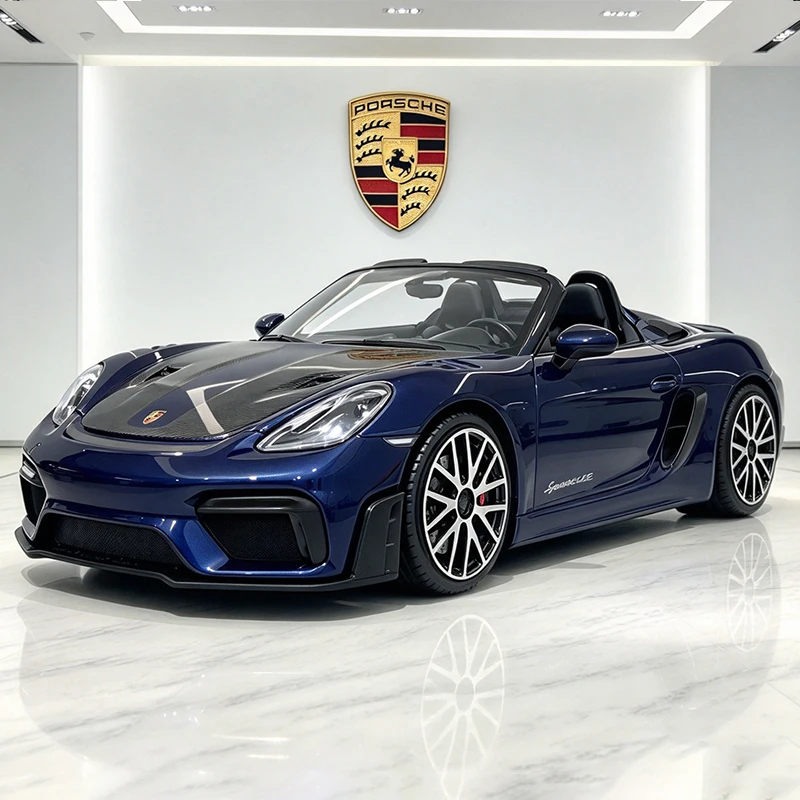 Bburago 1:43 Porsche 718 Spyder R Supercar Alloy Car Diecasts & Vehicles Car Model Miniature Scale Model Car For Collection Gift