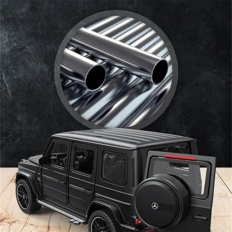 1:32 Benz G63 SUV Alloy Car Model Diecasts Metal Toy Off-road Vehicles Car Model Simulation Sound and Light Collection kids Gift