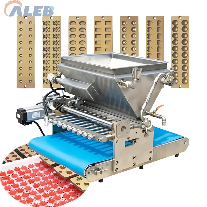 SFW Certificate Adjustable Nozzle Automatic Candy Depositing Machine Lollipop Forming Machine for Commercial Snack Processing