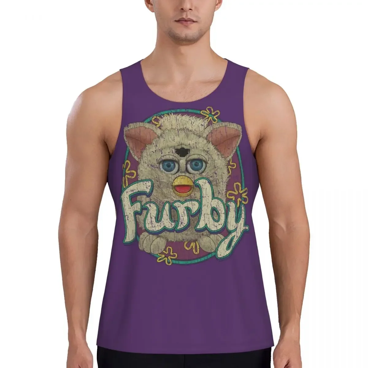 Quick Dry Snowball Furby 1998 Gym Tank Muscle Sleeveless Shirt Bodybuilding Breathable Vest