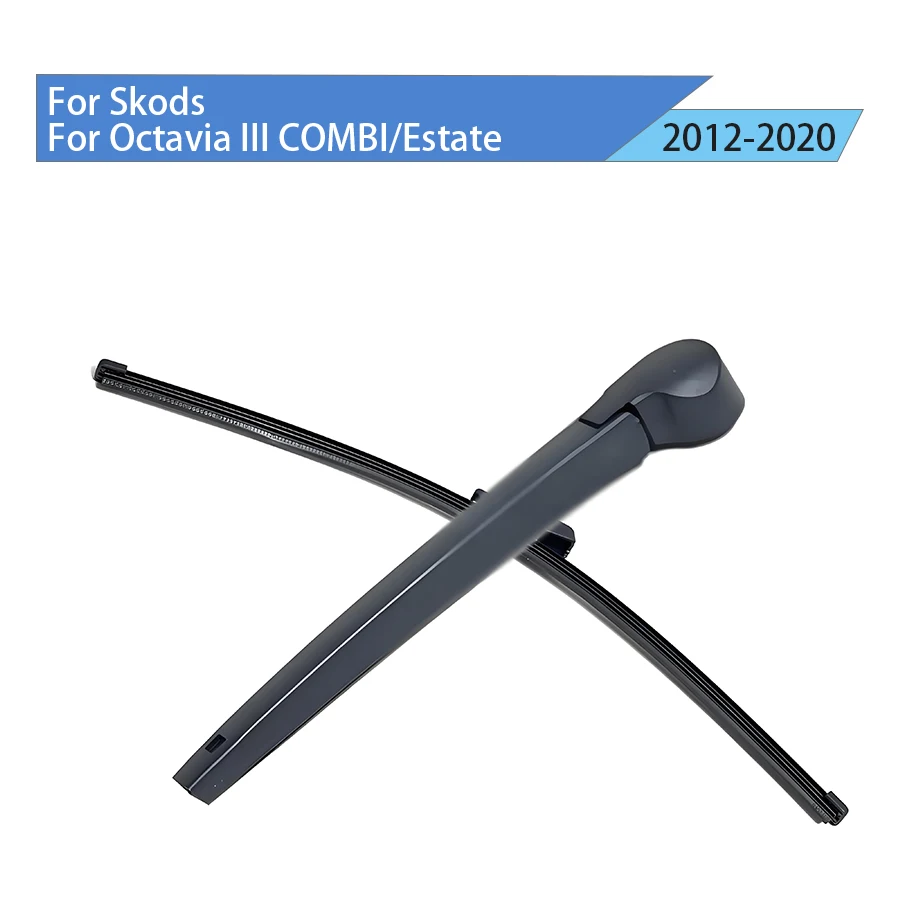 Rear Window Windshield For Skods Octavia III COMBI/Estate 2012-2020 Rear Wiper Blade Arm Set