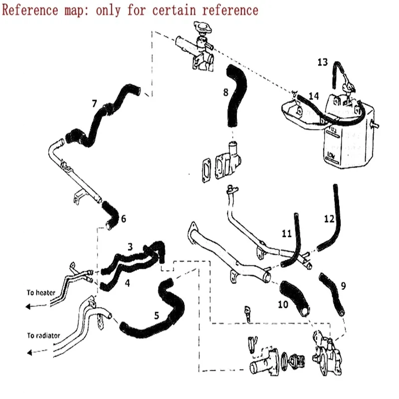 For 84-89 Toyota MR2 AW11 MK1 Chassis | 4A-GE Engines | Only Manual Transmissions Ancillary Coolant Hose Kit Silicone Tube 12Pcs