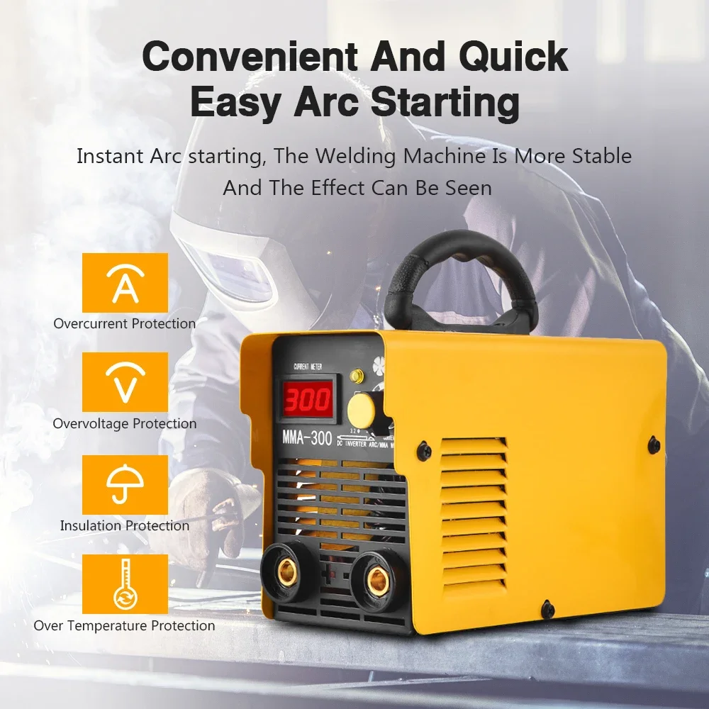 220V Electric Welding Machine MMA-200/250/300 Portable Mini Welding Equipment Inverter Welder Manual Metal Arc Electric Welder