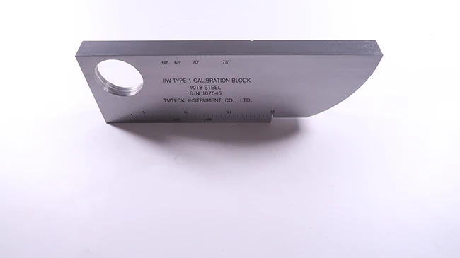 Imagem -02 - Bloco de Aço do Teste para o Detector Ultrassônico da Falta Ndt Iiw-tipo Awsd1.1 D1.1m2023 tipo do Milímetro 1018