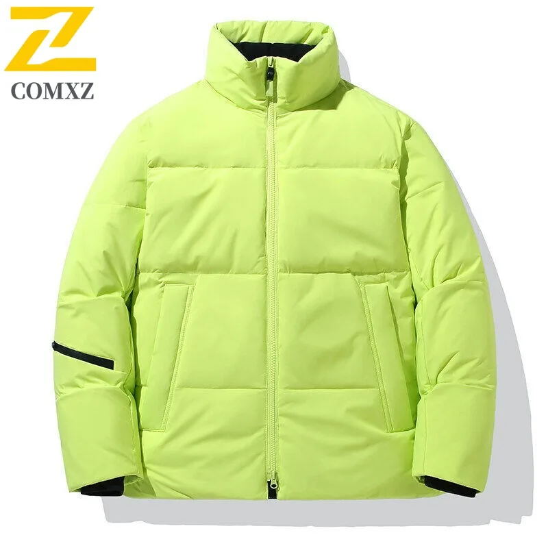 

COMXZ 2025 Winter New Couple Cotton Coat Loose Fit Puffer Jacket Thickened Parka Outerwear Hot Sale Versatile Daily SportsWear