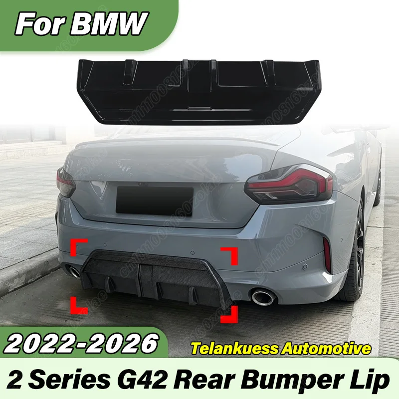 

For BMW 2 Series G42 218i Coupe M Sport 2022 2023 2024 2025 2026 Automobile Mp Style Rear Bumper Diffuser Body Modification Kit
