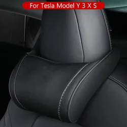 Cuscino per il collo dell'auto Memory Foam Design ergonomico Supporto per il collo del sedile Poggiatesta per Tesla Model 3 YSX Accessori Cybertruck