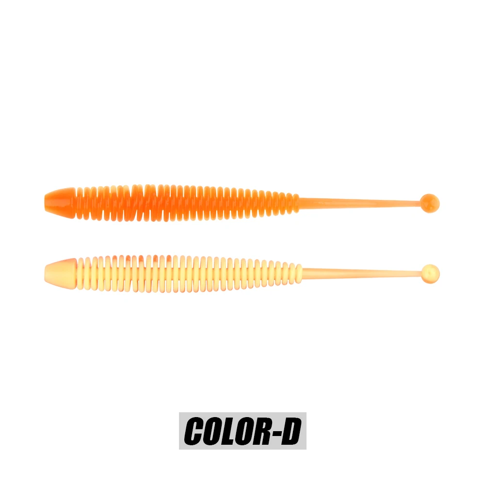 Spinpoler Weiche Köder Angeln Köder Shad Stick Wurm Meer Bass Gefälschte Regenwurm Künstliche Forelle Bass Drop Shot Barsch Leurre 10 teile/paket