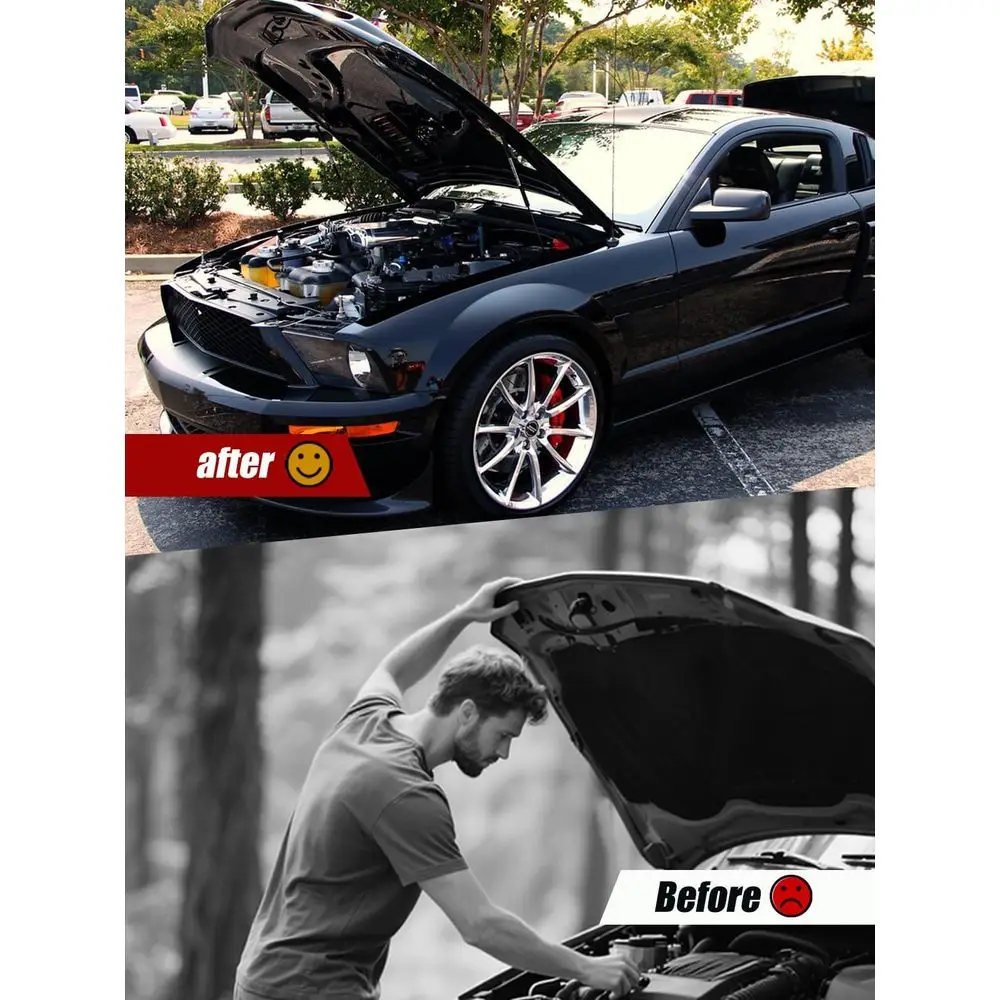 ชุดโช้คอัพแก๊สสำหรับรถฟอร์ดมัสแตง ปี 2005-2014, ตัวรองรับฝากระโปรงหน้า, ระบบช่วยยกด้วยสปริง