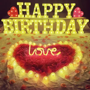 4FT DIY Marquee Menyala Huruf, Huruf Besar Mosaik, Menikahlah Denganku, SAYANG, CINTA, LULUSAN, Pernikahan, Ulang Tahun, Dekorasi Bridal Shower 12 surat tenda penjualan terbaik 4 kaki - №