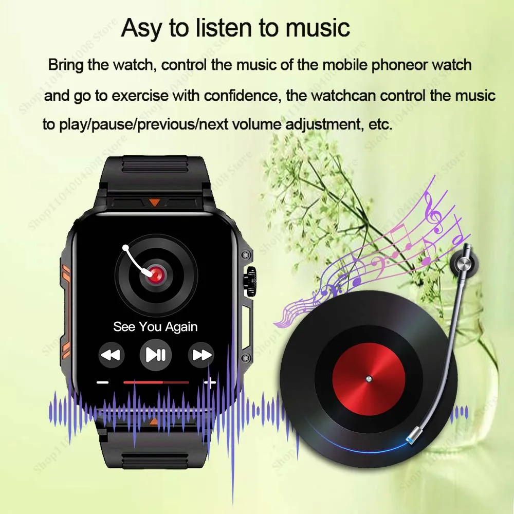 في الهواء الطلق العسكرية ساعة ذكية الرجال مراقبة الصحة بلوتوث دعوة اللياقة البدنية الرياضة مقاوم للماء متعددة الوظائف النساء ساعة أندرويد Ios