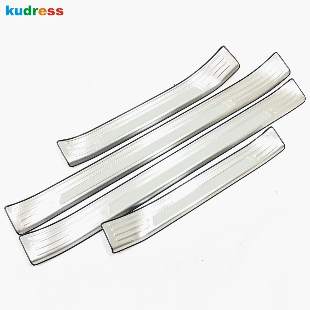 Door Sill Scuff Plate Cover Trim For Volkswagen vw T-Cross Tcross 2018-2021 2022 2023 Steel Car Welcome Pedal Guard Accessories