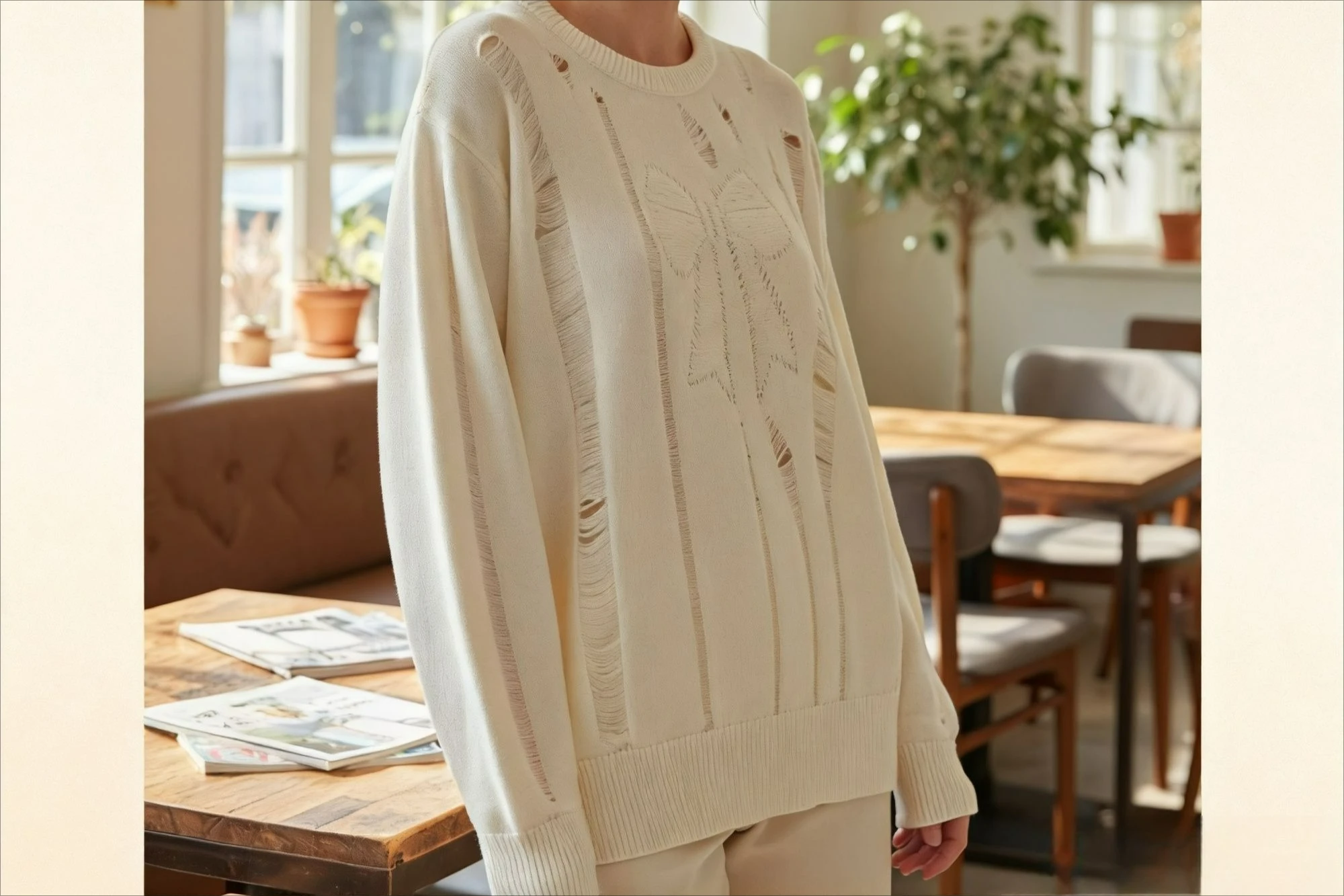 

2025 Autumn Winter New Round Neck Loose Long Sleeve Knitted Base Shirt Women's High-end Sweater Lazy Style Knitted Top