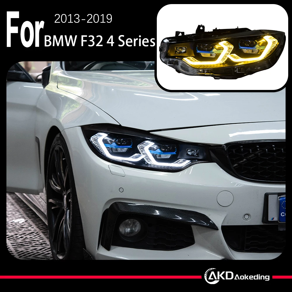 

AKD Car Lights for BMW F32 4 Series 2013-2019 F36 F80 F33 DRL 425i 428i 430i 435i DRL Animation Dynamic Head Lamps Led Projector