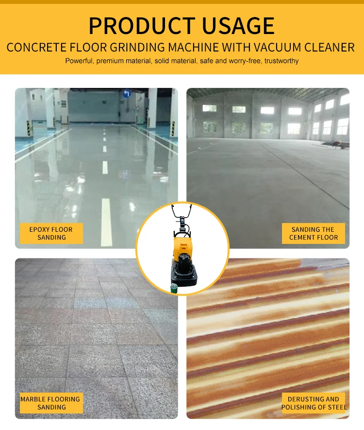 Betonfahrt-Schleifmaschine, Schleifmaschine für Betonböden, Terrazzo-Betonbodenschleifer zum Verkauf, Oberflächenschleifen 3 kW