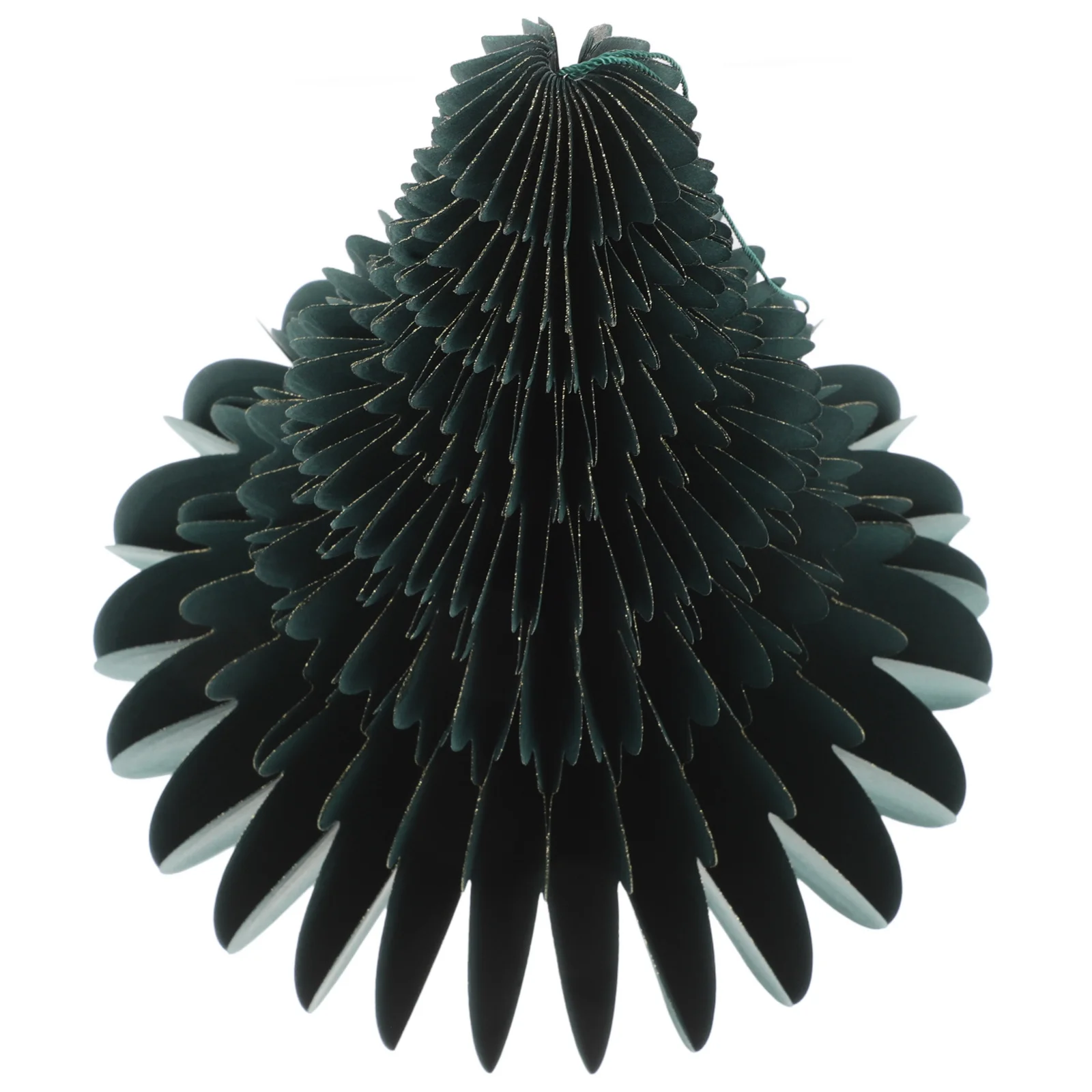 

Compact Size Paper Christmas Tree Honeycomb Xmas Tree Decor Tabletop Statue Lightweight Material Versatile Use Holiday