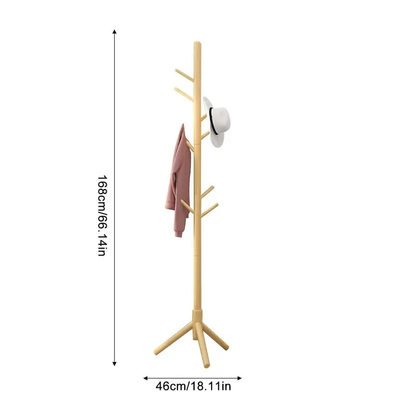 Drewniany stojak na wieszak na ubrania stojak stojący kapelusz na torebkę wieszak na płaszcze salonu Organizer odzieży mebli domowych ani dic