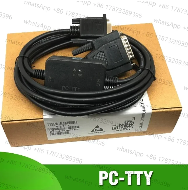 Cable de programación 6ES5 734-1BD20 PC-TTY para PLC Serie S5, RS232 a DB15 PC TTY