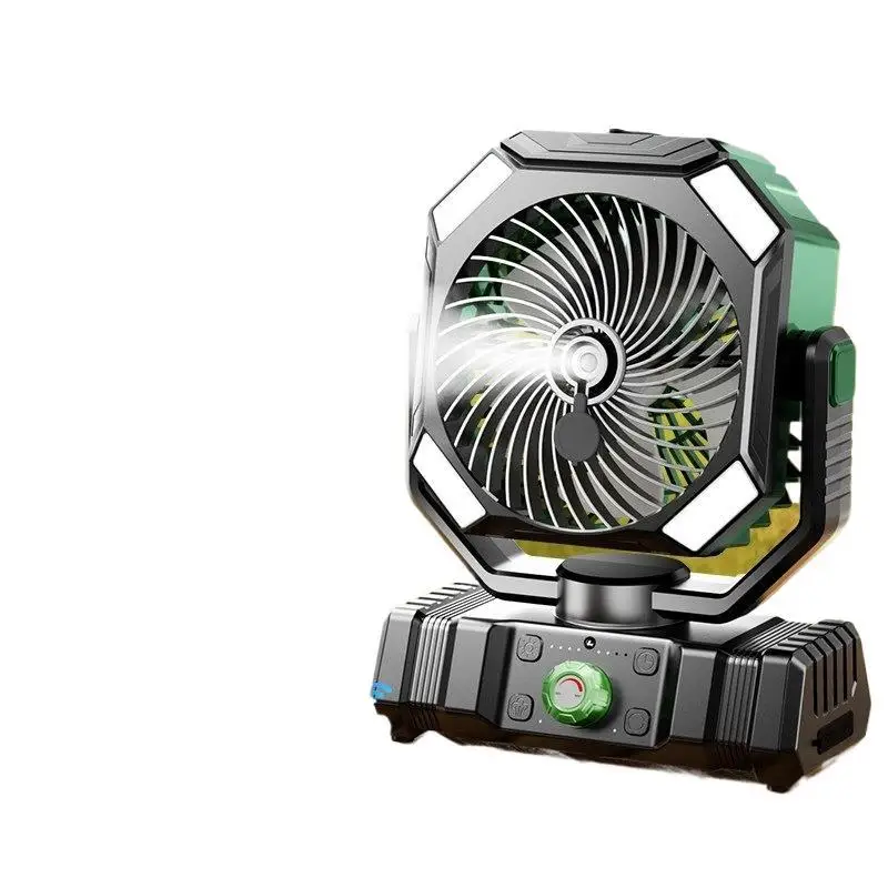 Outdoor camping charging fan usb portable refrigeration air conditioner fishing small camping tent big wind cooling