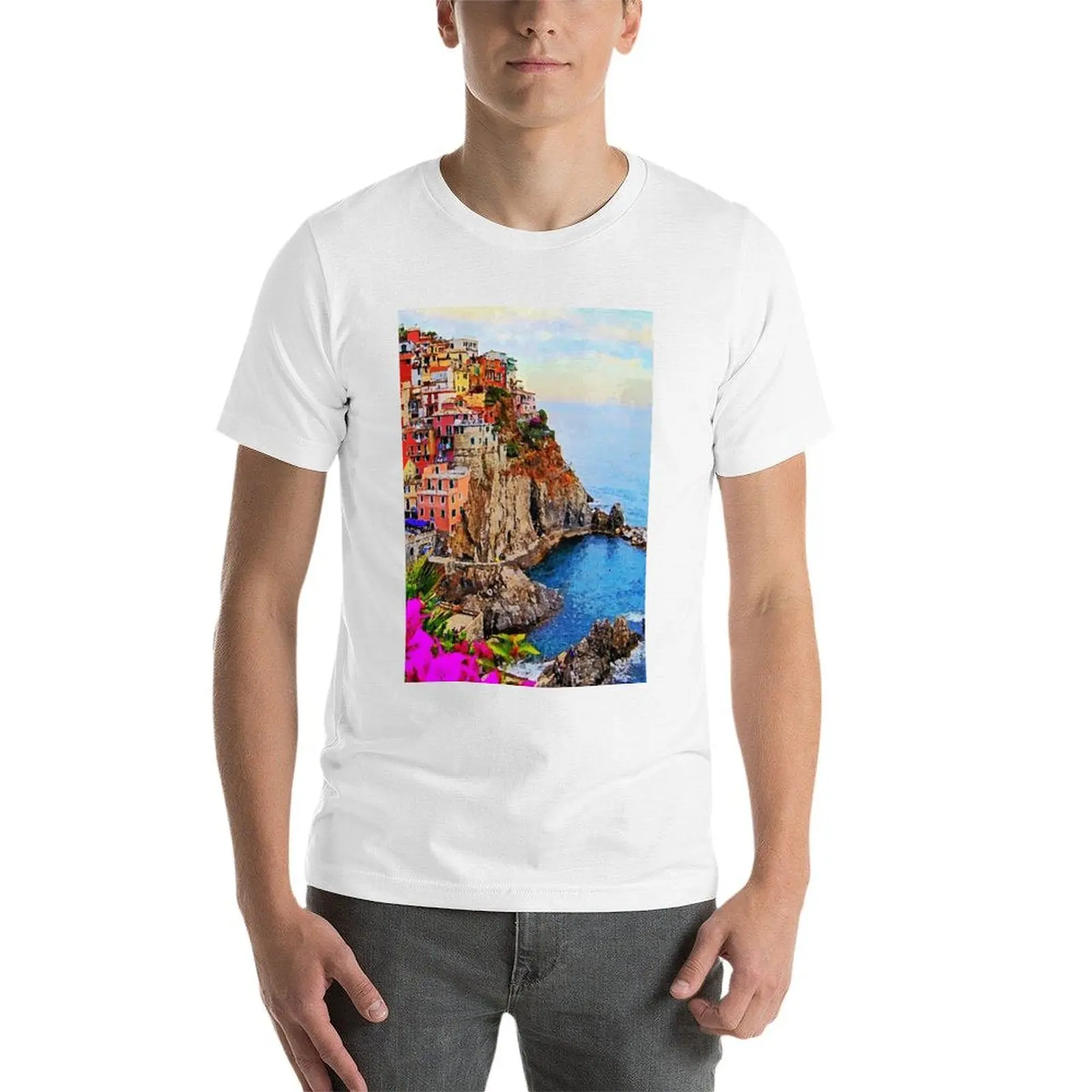 قمصان تي شيرت كبيرة الحجم تي شينك مع تيري أنيمي إيطاليا، قمصان مطبوعة #3