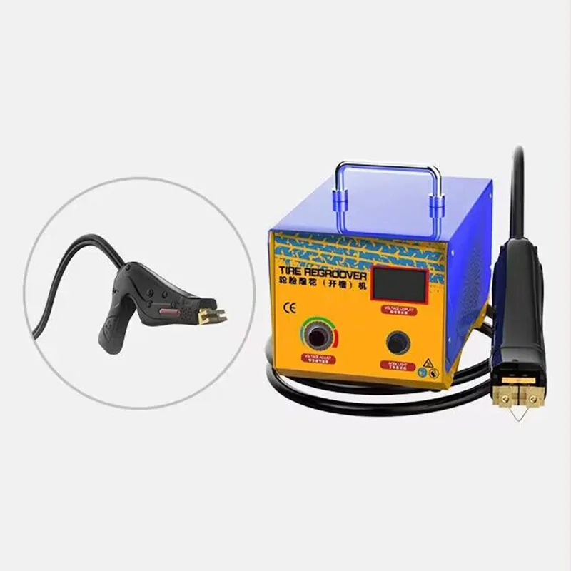 Electromechanical Digital Rubber Groover Reusable Tire Engraving Device for Truck Wheel Tire Retreading Maintenance Work