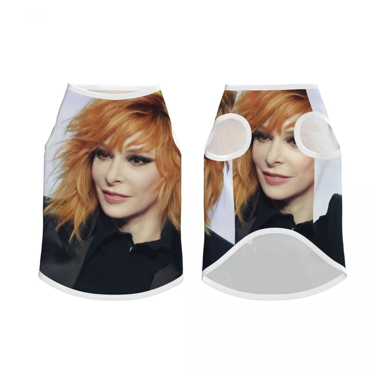 Mesh Pretty Mylene Farmer Pet Vest French Singer Puppy Clothing Decor Fashion Summer Pet Dog Clothes