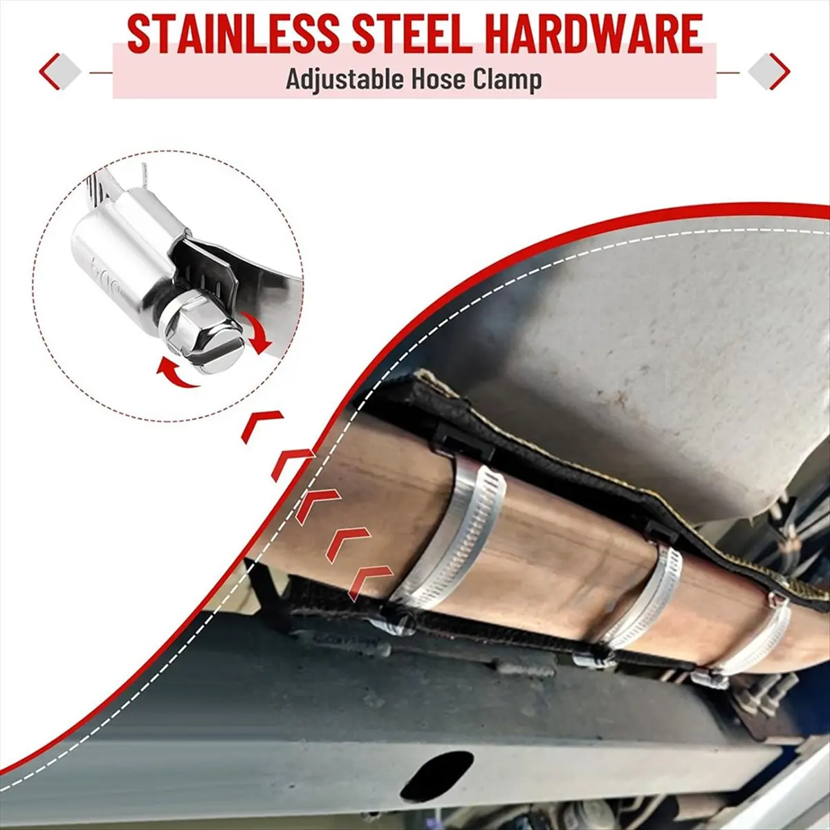 

Титановый теплозащитный экран A22I для выхлопных труб 6x12 дюймов, защита от нагрева до 1350°F ° F, Защита для чувствительных к теплу материалов