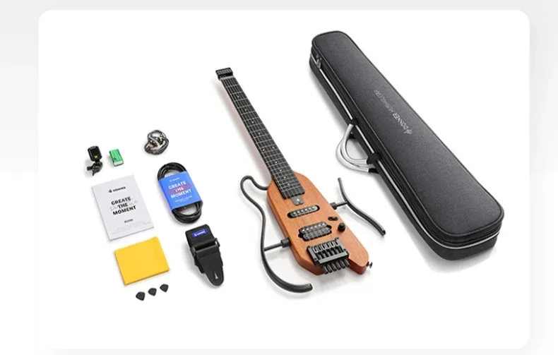 

Zero Design Rock Starter Portable Headless Electric Guitar Donner HUSH-X 38 Inch Electric Guitar Lock Technology