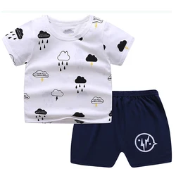 Baby Girls Clothes Summer Sets Cute T-shirt + Shorts Toddler Clothing Baby Girl Clothes Kids Suits Boy Clothes Mickey Mouse