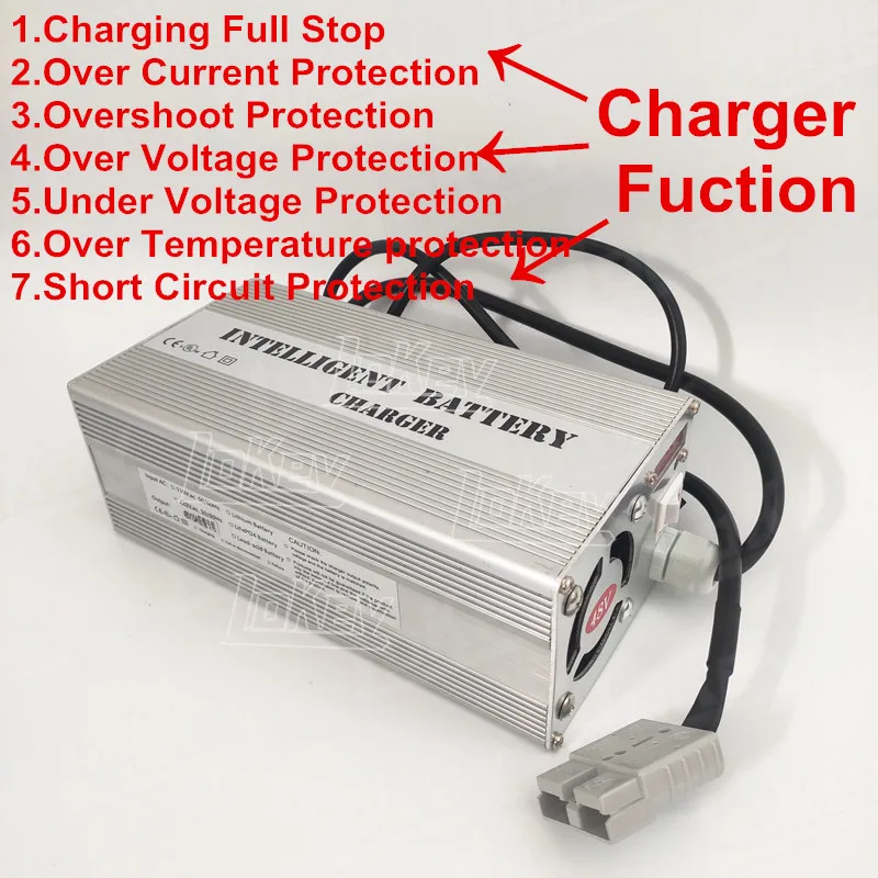 48v 60v 72v 20A fast charger adjust chargeur rapide cargador carga rapida lifepo4 lipo lithium battery car charger fast charging