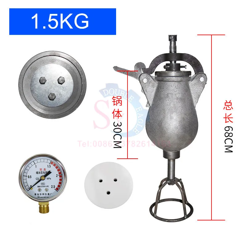 수동 중국 전통 팝콘 만드는 기계, 빈티지 핸드 쌀 팝콘 포퍼