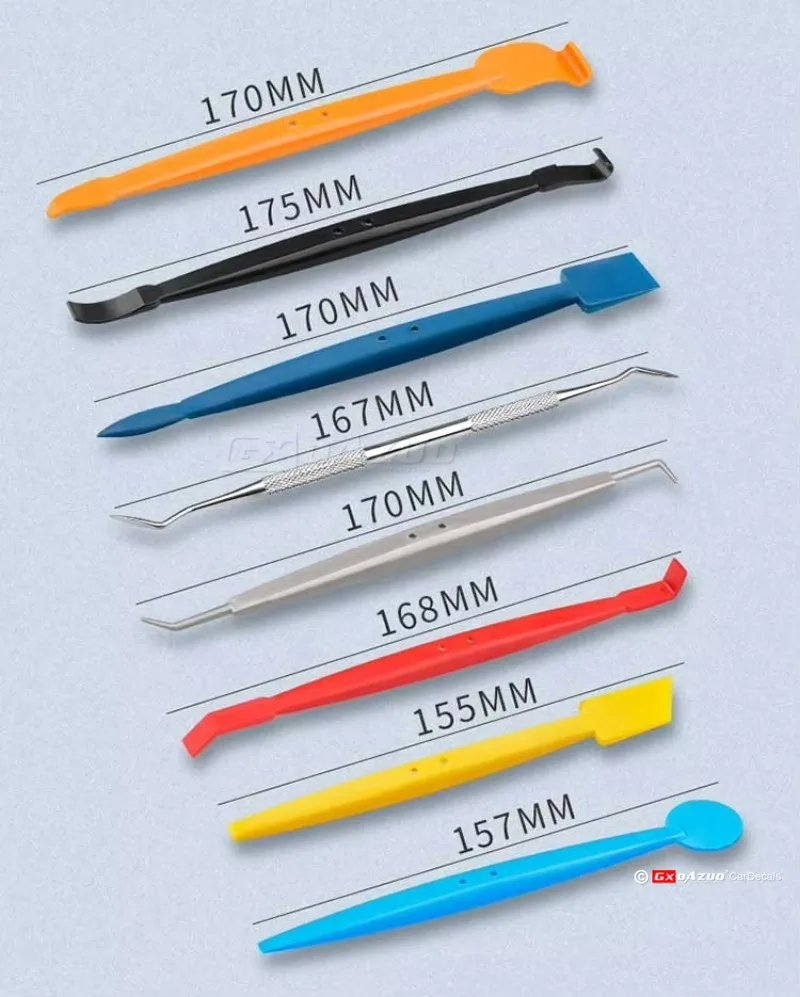 8 Pcs/Lot Car Vinyl Wrap  Installation Tools PPF Magnetic Squeegee Tools Set Scraper Car Wrap Tools