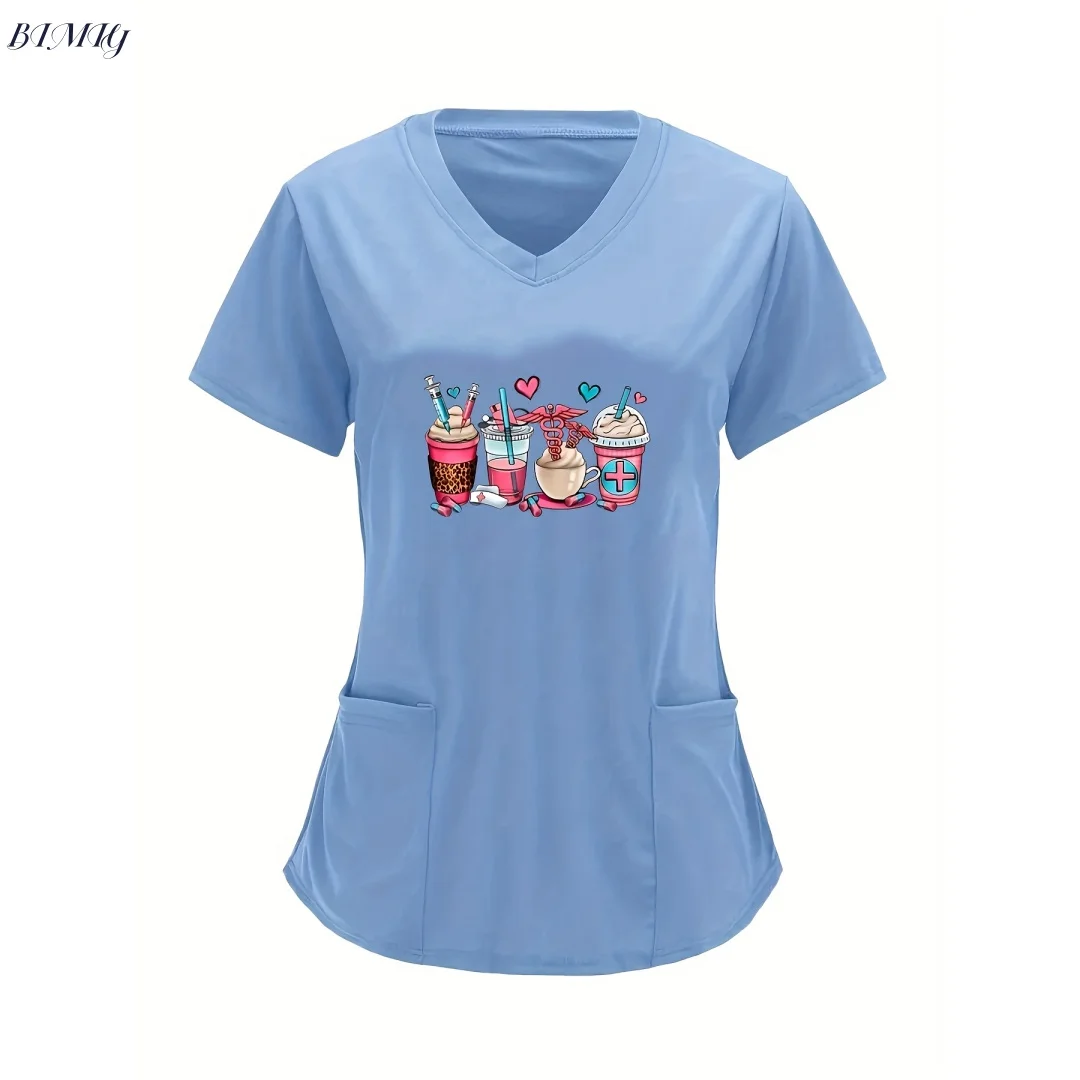 Camiseta feminina com gola redonda e estampa de lua – camiseta casual de manga curta para primavera e verão verão manga curta harajuku streetwear