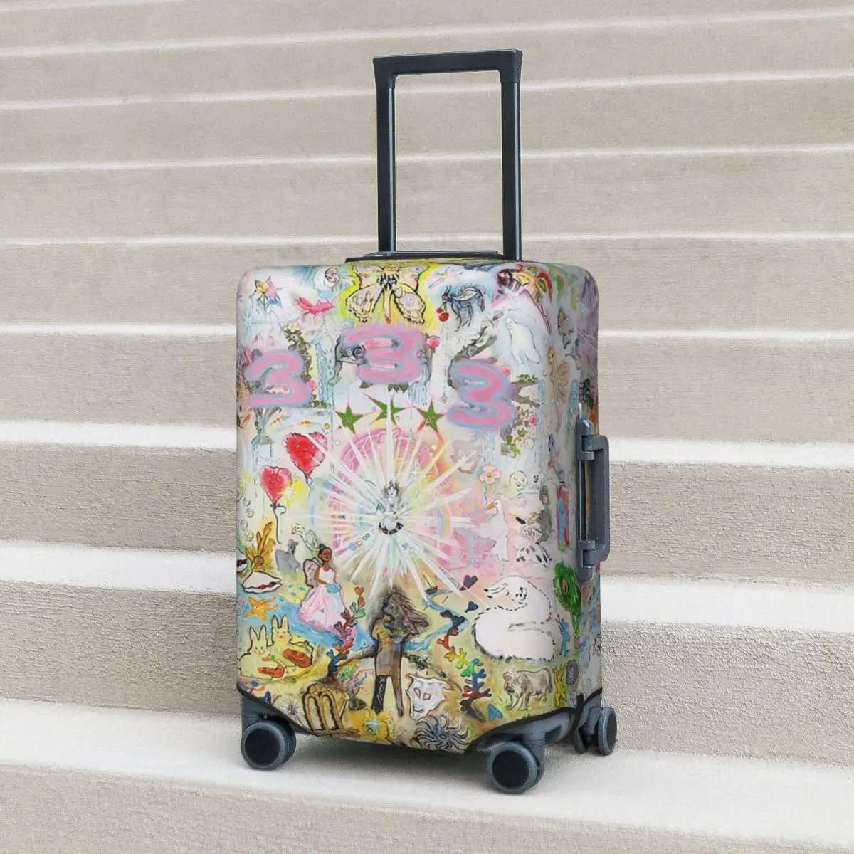 Drain Gang Bladee 333 альбом Cov чехол для чемодана защитные эластичные защитные чехлы для багажа для 18-32 дюймов