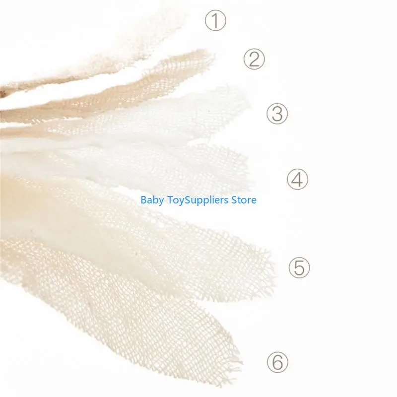 

R1WF Newborn Bibs Absorbent Babies Feeding Teething Bibs Soft Cotton Adjustable Bibs for Babies for Shower Birthday 10-Piece