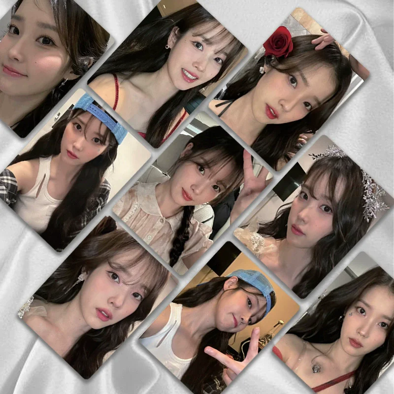 50-92PCS Lee Ji Eun Holographic Photo Cards Set - Korean Idol Collectible LOMO Card Perfect Gift for Fans