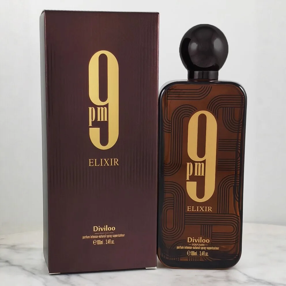 

Original Brand Perfume: Brown 9PM Unisex Arabic Dubai Middle Eastern Best-Selling Body Fragrance Men's Perfume Women's 100ml