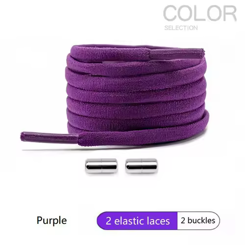 4Pcs/1Pair 100cm Elastic No Tie Shoelaces Metal Lock Shoe Laces For Kids Adult Sneakers Quick Shoelaces Semicircle Shoestrings - Image 11