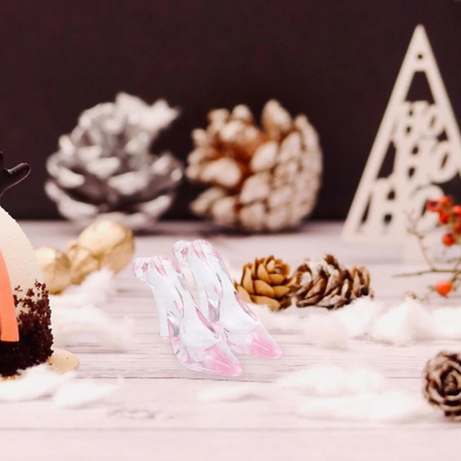 

24Pcs High Heel Shoe Ornaments Acrylic Pendant DIY Shower Party Decorations Christmas Tree Hanging Shoe Decoration