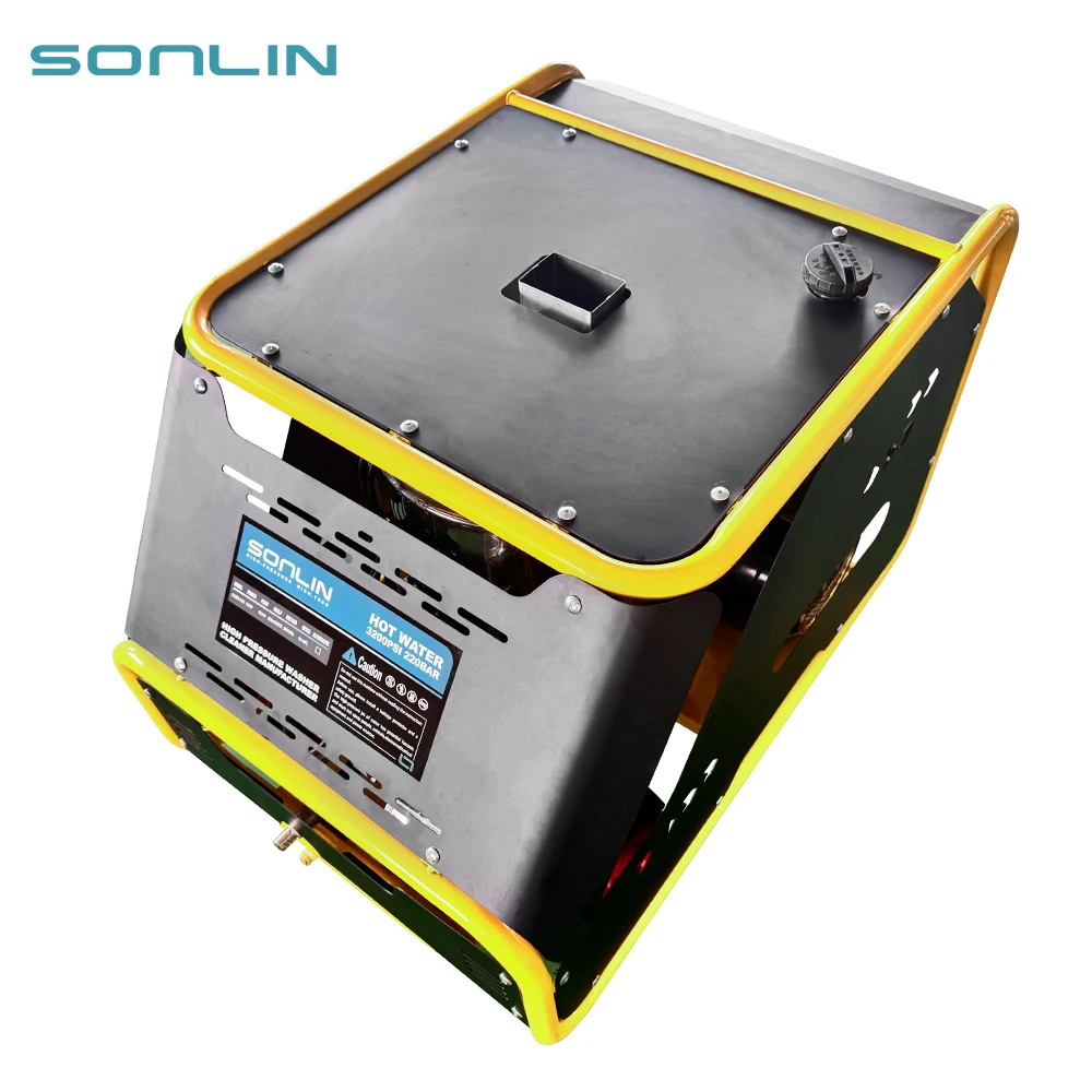 2600PSI 4000W Automatic Mobile Steam Car Wash Machine Hot Water Jet Steam High Pressure Washer