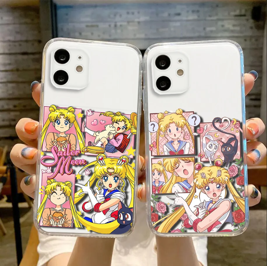 Sailor Moon Soft Case dla Moto G4 Plus G41 G5 Plus G50 G51 G5S G6 Play G60 G7 Power G71 G5 G9