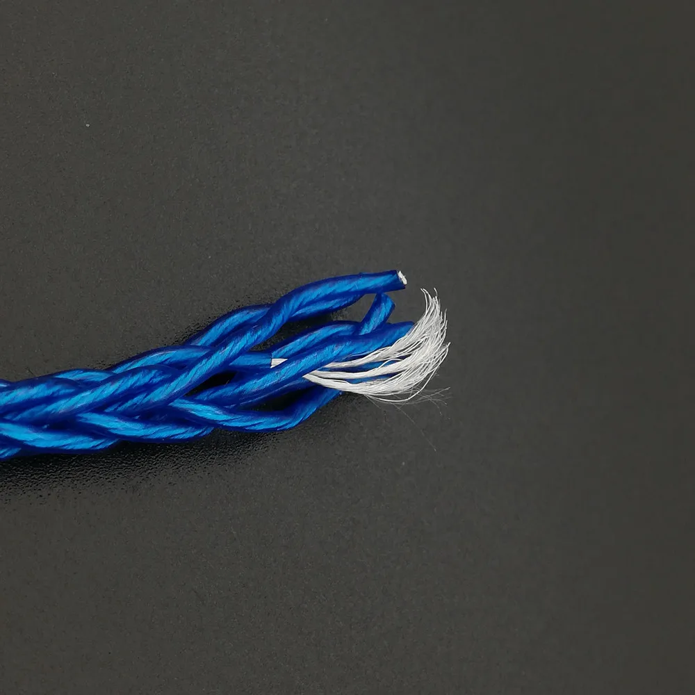 シングルクリスタル銅と銀メッキのワイヤー、DIYイヤホンアップグレードケーブル、オーディオケーブル、データケーブル、大胆、8ストランド、432コア、od 5.0mm