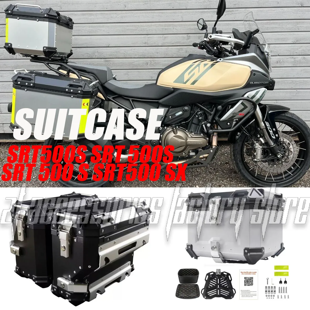 

Trunk side luggage rack rear tail box bracket brand new suitable for Xinjiang motorcycle SRT550SX SRT 500SX SRT 500