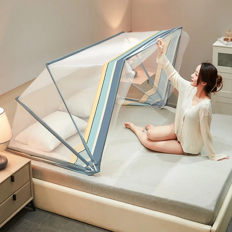 

Складная утолщенная москитная сетка, легко устанавливается, удобна для использования в студенческих общежитиях, не требует монтажа, для летнего использования.