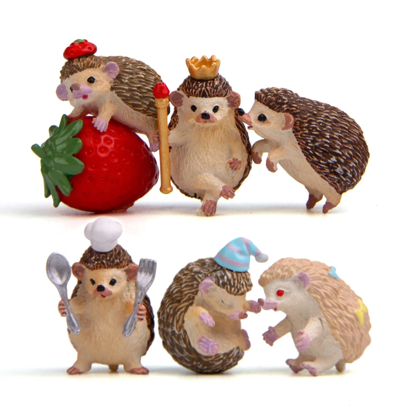 Hedgehog Super Cute Figure Small Fresh Creative Landscaping Doll Desktop Ornaments