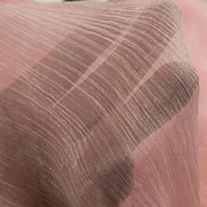 Crinkled Satin Chiffon Fabrics Plain Dyed Brocade Silk Scarf Textile Crepe Charmeuse Material for Ancient Style Skirt Gown