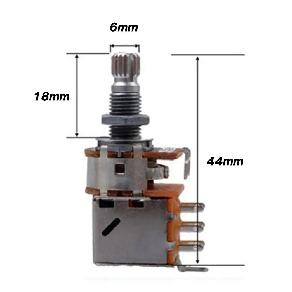 مفتاح سحب الصوت للغيتار الكهربائي ، باس ، رفع ، مقياس الجهد الإلكتروني ، وعاء التحكم ، مقياس الجهد ، سحب الدفع ، B250K