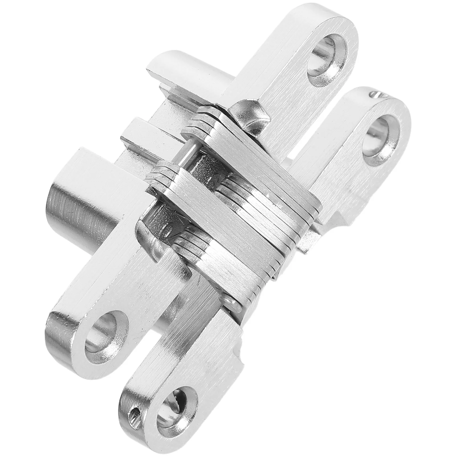 مفصل باب غير مرئي مخفي عالي التحمل قابل للطي، مفصل خزانة ملابس مخفي متقاطع، معدن متين صامت، سهل التركيب #4